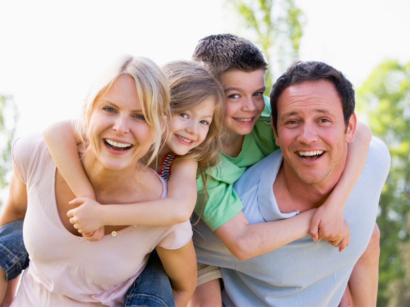 Happy Family of Four Happy Family of Four