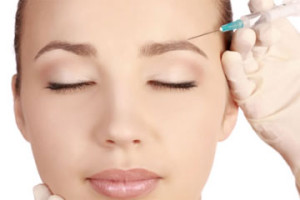 Botox Injection into Eyebrow Area